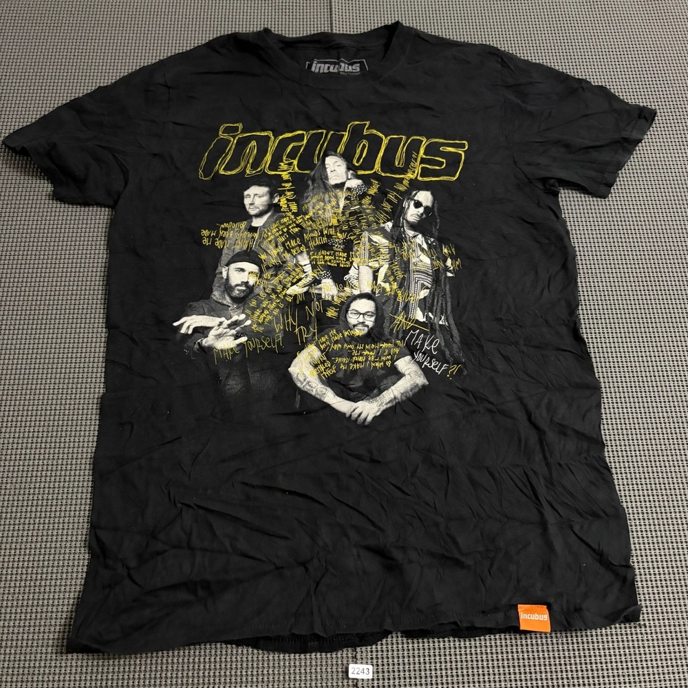 Incubus Make Yourself 20th Anniversary Tour T-Shirt Black Medium 2019 Concert